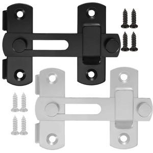 자동차 도어 핸들스테인레스 스틸 도어 잠금 장치 180 ° 플립 슬라이딩 래치  헛간 캐비닛용 헤비 듀티 게