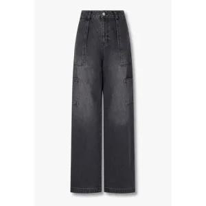 STUDIO TOMBOY 라이트 워싱 데님팬츠 - 다크 그레이