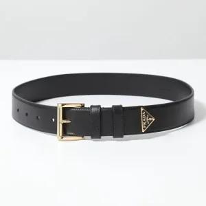 PRADA  24 1CC545 8NQ F0632  트라이앵글 로고 가죽 벨트)