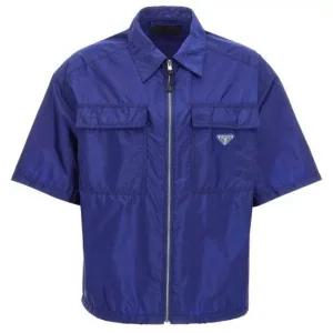 PRADA  25 리나일론 반팔 셔츠 자켓  SC758 S OOO 1WQ9 F0016)
