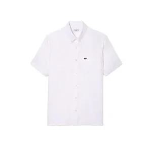 271801 LACOSTE Short Sleeve Linen Shirt  CH5699-001)  로고 패치 레굴러 핏 리넨 반팔셔츠)