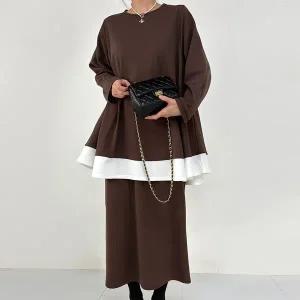 [하프클럽/] 기모플레어스커트세트 RAV716M511 빅사이즈