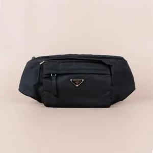 테수토 삼각로고 남성 벨트백 블랙 2VL005 2A6D F0002