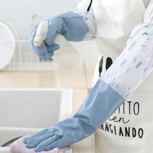 [RG5N2OP5]기모 긴 고무장갑 주방 김장 설거지 방한 겨울