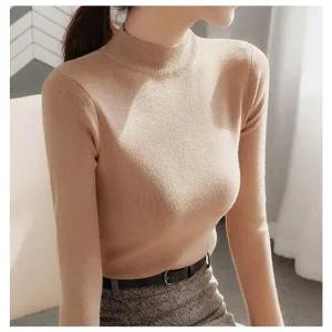 [RGKMOP85]여성목폴라티셔츠 4컬러 1P 캐시미어 이너 목티