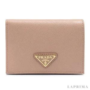 [PRADA]  사피아노 트라이앵글 로고 반지갑 1MV021-QHH-F0236
