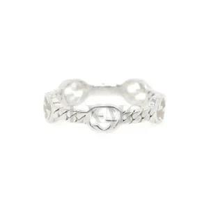 [구찌]구찌 실버링 인터로킹 GG 실버반지 19호 661523