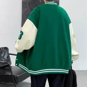 [라일리의류] Rly 야구 점퍼 포인트 남친룩 컬러풀 블루종 가을 남