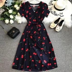 [라일리여성의류] Rly 드레스 쉬폰 롱원피스 반팔원피스 짝꿍닷컴 롱 슬