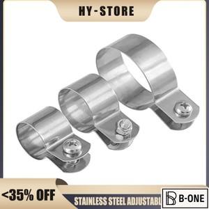 304 스테인리스 스틸 조절식 호스 클램프 10mm-60mm 파이프 클립 접지 나사 포함 하드웨어 부속품