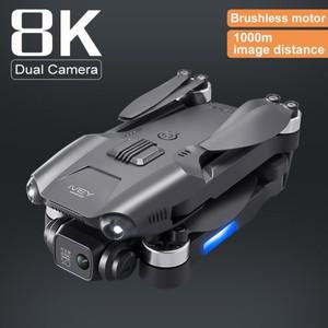 브러시리스 접이식 쿼드콥터 드론  4K 전문 와이파이 FPV 8K HD 카메라 RC 거리 1000m V28 프로 2023