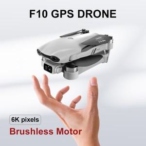 4DRC F10 RC 드론 GPS 6K HD 듀얼 카메라 광각 5G WIFI Fpv 쿼드콥터 브러시리스 접이식 장애물 회피 공중