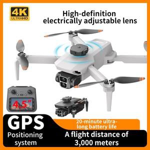 LYZRC L106-1 GPS 드론 4K 전문가용 HD 카메라 4.5인치 화면 5G WIFI 브러시리스 모터 FPV 쿼드콥터 항공
