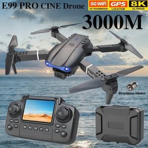 E99 프로 드론 스크린 원격 제어 Quadcopter 4 축 항공기 8K HD  UAV 고도 고정 헬리콥터