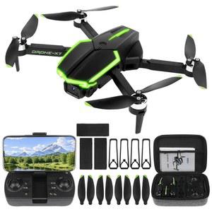 카메라 1080P가 장착된 CQDAKET 드론, 초보자와 성인을 위한 최고의 선물, 원키 이착륙, 제스처 셀카, 고도 유지, 3D 플립, RC 접이식 리모컨 쿼드콥터 드론