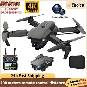 2025 신형 E88 WIFI FPV 드론 쿼드콥터 광각 HD 4K 카메라 고도 유지 RC 접이식 UAV