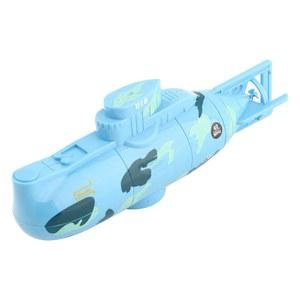 잠수함 장난감, 충전식 RC 장난감 리모컨 모형 다이빙 보트(파란색)