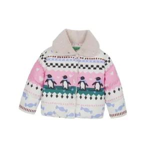 베네통 BENETTON BENETTONKIDS 윈터 프린팅 월론 패딩 점퍼_QAPD05461PK QAPD05461PK 544121
