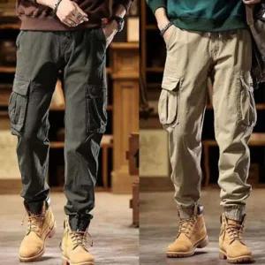 [하프클럽/셀러허브_여성트랜드패션]Rly 남성 카고 밴딩팬츠 밑단지퍼 포인