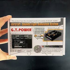 GT 파워 항공기 시뮬레이션 사운드 라이트 시스템 V1 RC 비행기 원격 제어 헬리콥터