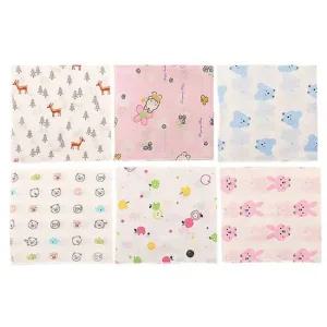 순면가제수건 무형광 순면 나염 가제 손수건 대 1P 국산 목수건