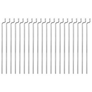 uxcell 1.2mm x 450mm (17.7인치) RC 비행기 보트 교체용 강철 Z 풀/푸시로드 부품 (20팩)