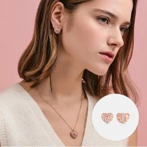 갤러리아 [메트로시티 주얼리] 꾸오레 스털링 실버 로즈 이어링 A243SE0227RPP