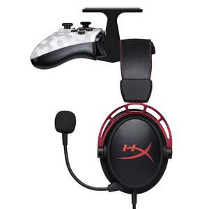 브레인웨이브즈 더 고르곤 - XBOX, PS4, PS5, 시리즈 원, 스틸시리즈, PC 및 대부분의 게임패드 & 헤드셋용 언더 데스크 게임 컨트롤러 헤드폰 홀더, 나사 없는 행거 스탠드, 블랙