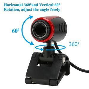 데스크탑 카메라 USB 웹캠 마이크 HD 360도 컴퓨터 PC 노트북용 Skype/MSN용
