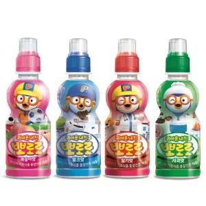 뽀로로 음료수 복숭아맛6개 밀크맛6개 딸기맛6개 사과맛6개 235ml 24개