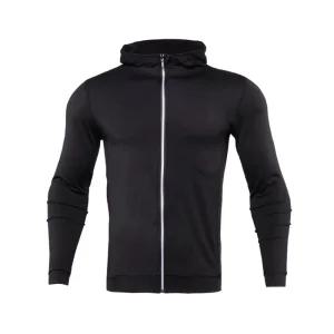 머슬핏 탁월한 신축성 통풍성 메쉬 소재 후드 집업 트레이닝 요가복 여성 백팩 운동 남자바람막이 헬스