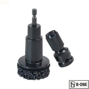 37JE 휠 허브 및 브레이크 표면 클리너 1/4 인치 육각형 드라이브 재 포장 디스크 청소 도구 자동차