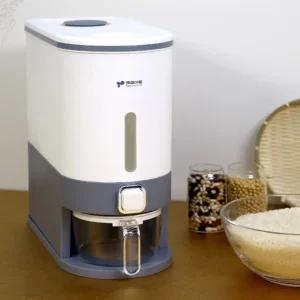 키친아트KG10 허브 쌀보관통 10kg 쌀통 곡식보관함 디스펜서 뒤주 보관용기