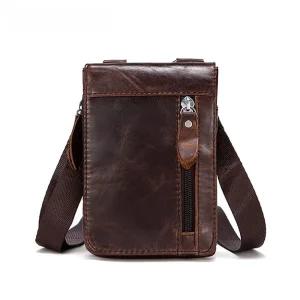 EAMT 남자 힙색 스몰백 소가죽 빈티지 숄더 크로스백 가방 YJ5