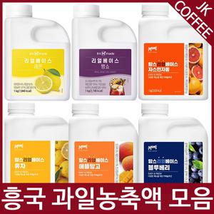 흥국농축액 흥국농축에이드 자몽 청포도 블루베리 레몬외 모음전