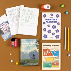 2026 아르디움 먼슬리 플래너 13개월형/월간플래너,스케쥴러,2026 다이어리,일정관리,미리계획
