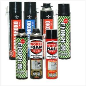 우레탄폼 건용 스프레이 일회용 폼 방음 단열 빈공간