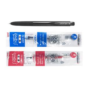 유니볼 시그노 노크식 리필심 0.38/0.28mm 얇은펜/볼펜/필기 UMR-82