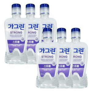 가그린 스트롱 750ml 6개 대용량 가글 구강청결제