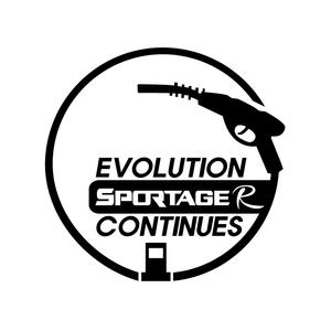 스포티지R 전용 주유구 스티커