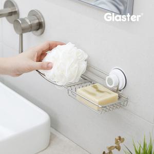 글라스터 스텐 2칸 비누 받침대 걸이 홀더 거치대 욕실선반 욕실용품