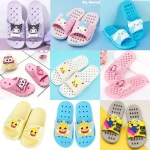 욕실화 유아 아동 키즈 성인 미끄럼방지 EVA 캐릭터 커플 화장실 슬리퍼 산리오 티니핑 카카오