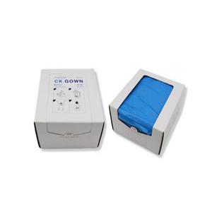 PE 수술용가운 비닐일회용가운 1통 30개 블루 M