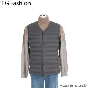 TG패션 그레이 경량 구스 다운 조끼 패딩 T203VTVD539