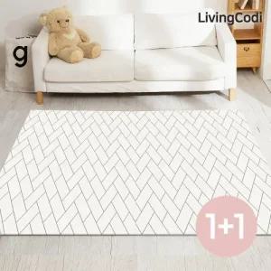 1+1 리빙코디 발코니 놀이방매트 200x100 10종 모음 /층간소음매트 애견매트