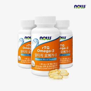 [나우푸드코리아] 나우푸드 알티지 오메가3 90캡슐 3병 9개월분
