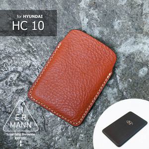 HC10 인텔리젼트 카드키 홀더 배지터블 최고급 소가죽 케이스 - 제네시스 G80 EQ900 그랜져