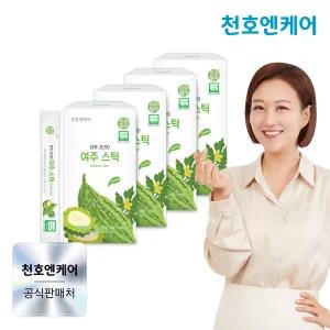 [천호엔케어] 국산 유기농 여주즙 스틱형 15ml 30포 4박스/당류 ZERO