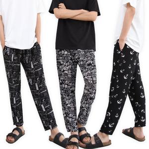 까실이9부 남성 쿨바지 빅사이즈 남자 쿨팬츠 밴딩 아이스 몸빼 일 작업복 여름 잠옷