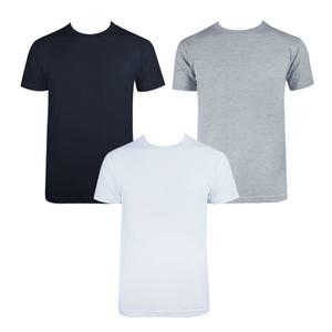 속옷MOA 코마사 면100% 30수 남녀공용 무지 라운드 반팔티셔츠(국내산) 3p